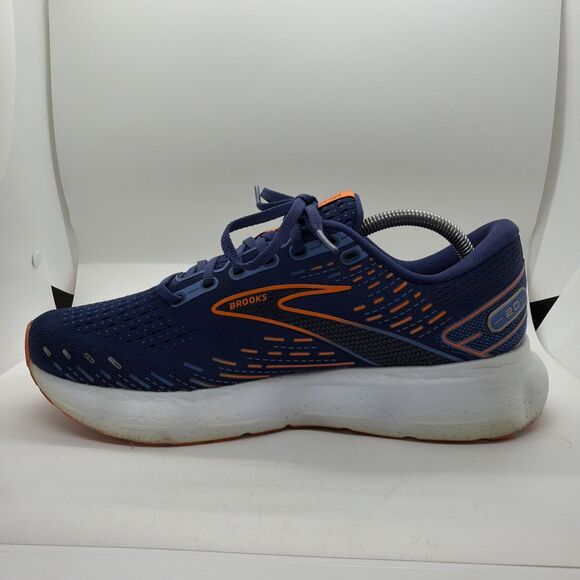 Brooks Glycerin 20 Blue Athletic Running Shoes Sneakers Blue Orange 9.5 D Mens - Picture 4 of 12
